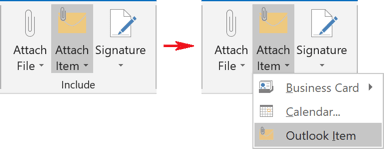 Attach Outlook Item in Outlook 2016 Attach Outlook Item in Outlook 2016