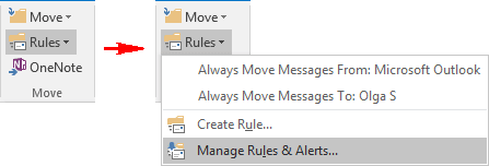 Rules in Outlook 2016 Rules in Outlook 2016
