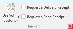 Message Options menu in Outlook 2016 Message Options menu in Outlook 2016