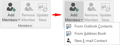 Add Members in Outlook 365