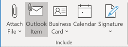 Attach Outlook Item in Outlook 365