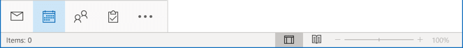 Calendar view icon in Navigation Bar Microsoft 365 Calendar folder icon in Navigation Bar Outlook 365