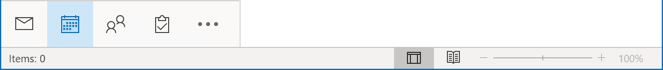 Calendar folder icon in Navigation Bar Outlook 365