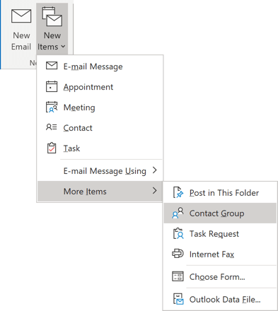 how to create email group in outlook from excel