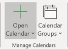 Open Calendar in Outlook for Microsoft 365 Open Calendar in Outlook 365