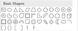 Basic shapes in PowerPoint 2016 Basic shapes in PowerPoint 2016