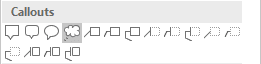 Callouts shapes in PowerPoint 2016 Callouts shapes in PowerPoint 2016