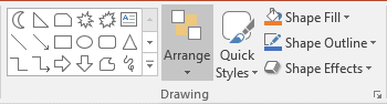 Drawing group in PowerPoint 2016