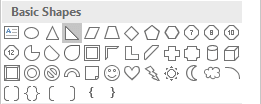 Basic Shapes in PowerPoint 2016