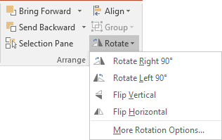 Rotation in PowerPoint 2016