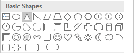 Basic Shapes in PowerPoint 2016 Basic Shapes in PowerPoint 2016