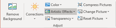 Artistic Effects in PowerPoint for Microsoft 365 Artistic Effects in PowerPoint 365