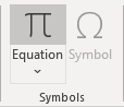 Equation in PowerPoint 365