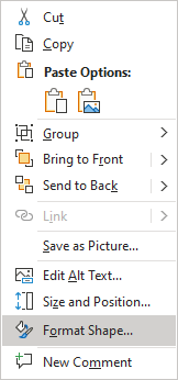 Format grouped shape in popup in PowerPoint 365