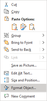 Format shape in popup in PowerPoint 365