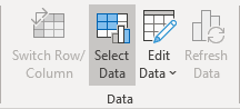 Select data in PowerPoint 365