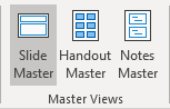 Master Views group in PowerPoint 365