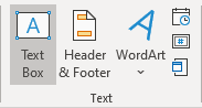 Text Box button in PowerPoint 365
