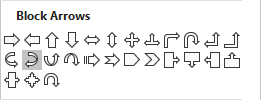 Block Arrows in PowerPoint 365
