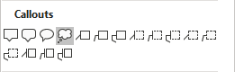 Callouts shapes in PowerPoint 365