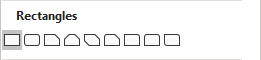 Rectangle shapes in PowerPoint for Microsoft 365 Rectangle shapes in PowerPoint 365