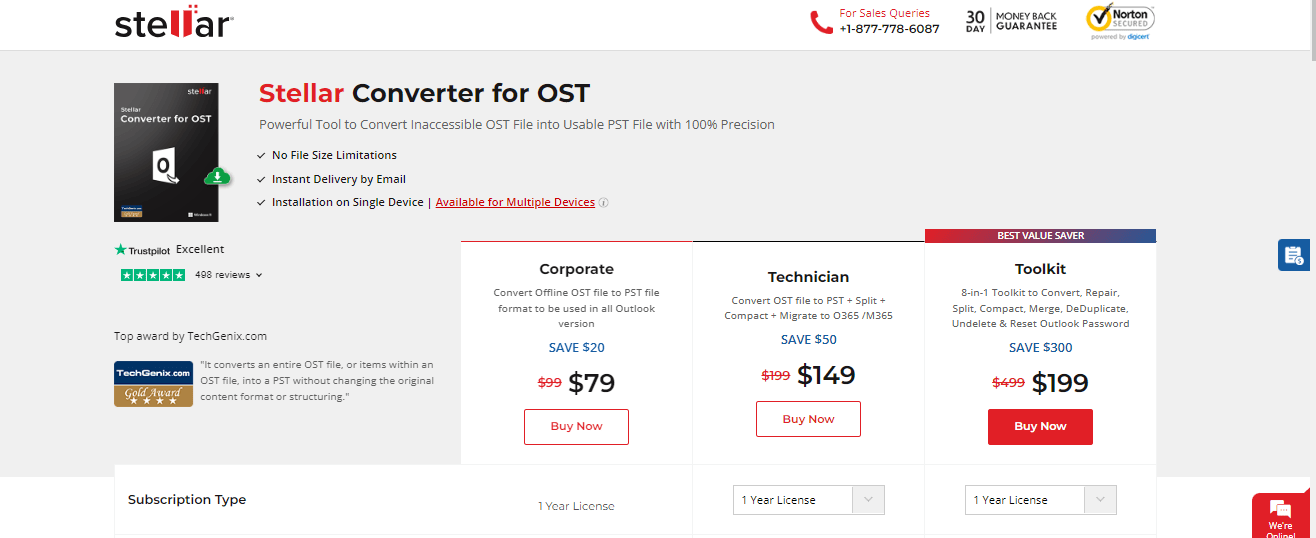 Stellar Converter for OST - Editions and Pricing