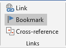 Bookmark in Word 2016 Bookmark in Word 2016