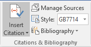 Citations and Bibliography in Word 2016