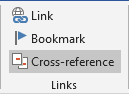 Cross-reference in Word 2016 Cross-reference in Word 2016