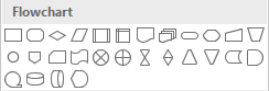 Flowchart items in Word 2016 Flowchart items in Word 2016