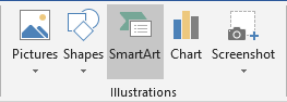 SmartArt in Word 2016