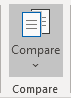 Compare button in Word 365