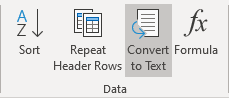Convert to Text in Word 365