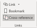 Cross-reference in Word for Microsoft 365 Cross-reference in Word 365