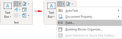 Field small in Word for Microsoft 365 Field small in Word 365