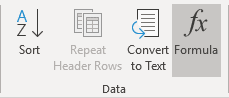 Formula in Word for Microsoft 365