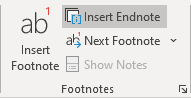 Insert Endnote in Word for Microsoft 365 Insert Endnote in Word 365