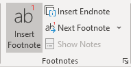 Insert Footnote in Word for Microsoft 365 Insert Footnote in Word 365