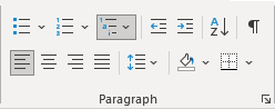 Multilevel List in Word 365