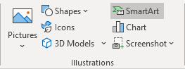 SmartArt in Word for Microsoft 365 SmartArt in Word 365