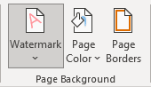 Page Background in Word 365