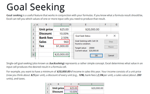 Goal Seeking