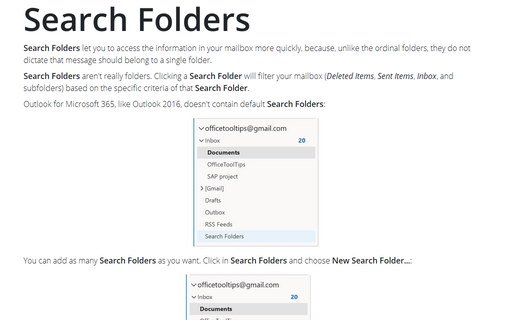 Search Folders
