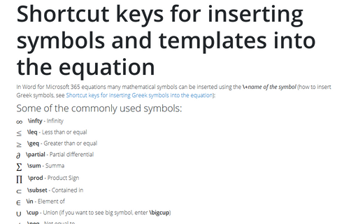 Keys To Math Signs Chart