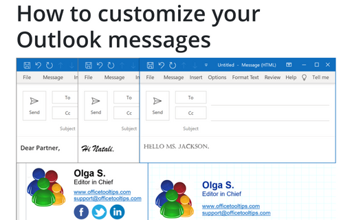 How to customize your Outlook messages