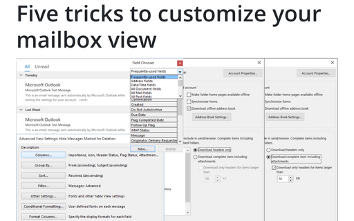 Five tricks to customize your mailbox view