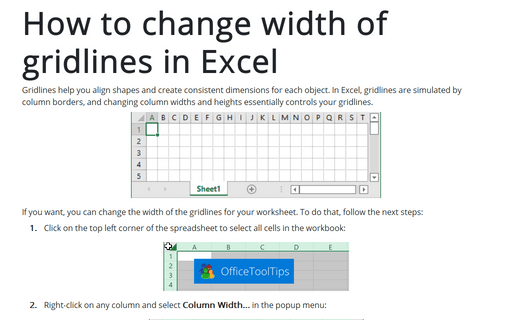 snap to grid excel 2013