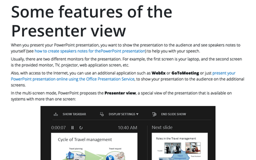 powerpoint presentation mode notes