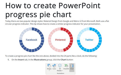 How to create PowerPoint progress pie chart