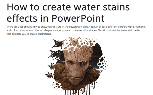 How to create water stains effects in PowerPoint